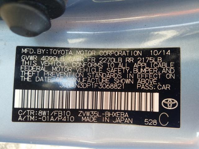 Photo 9 VIN: JTDKN3DP1F3068821 - TOYOTA PRIUS PLUG 