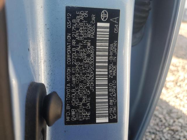 Photo 12 VIN: JTDKN3DP2C3008459 - TOYOTA PRIUS PLUG 