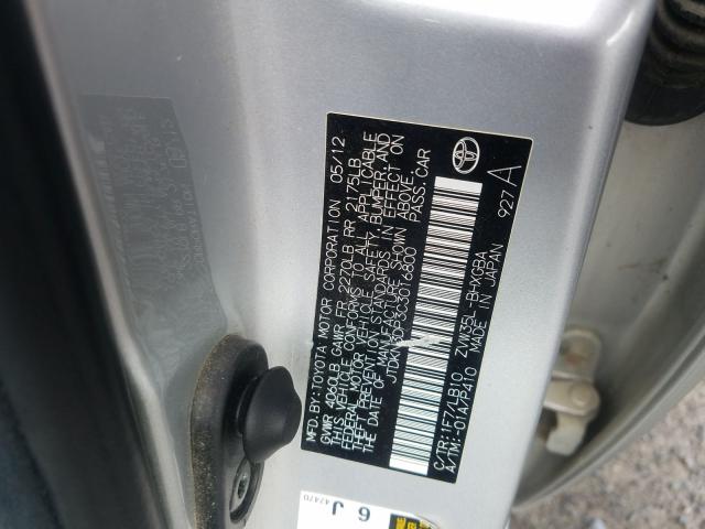 Photo 9 VIN: JTDKN3DP3C3016800 - TOYOTA PRIUS PLUG 