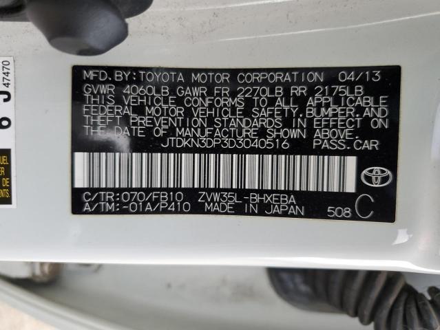 Photo 11 VIN: JTDKN3DP3D3040516 - TOYOTA PRIUS 