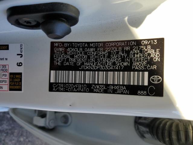 Photo 11 VIN: JTDKN3DP3D3047417 - TOYOTA PRIUS PLUG 