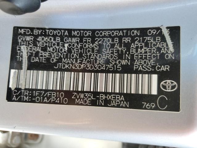 Photo 11 VIN: JTDKN3DP3D3047515 - TOYOTA PRIUS PLUG 