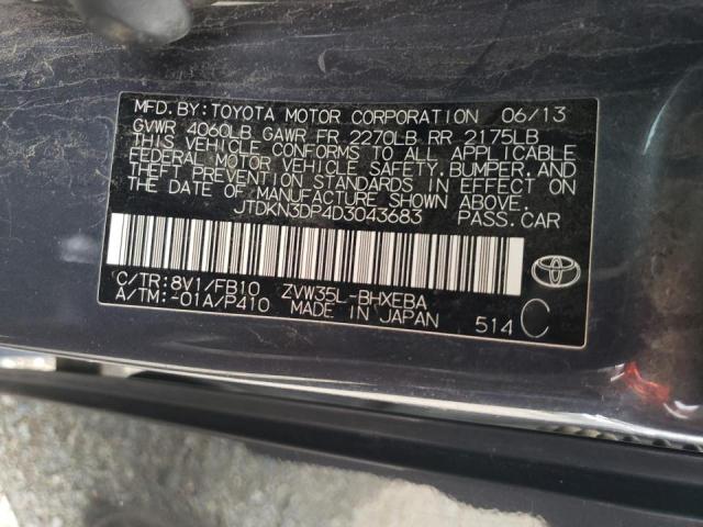 Photo 11 VIN: JTDKN3DP4D3043683 - TOYOTA PRIUS PLUG 