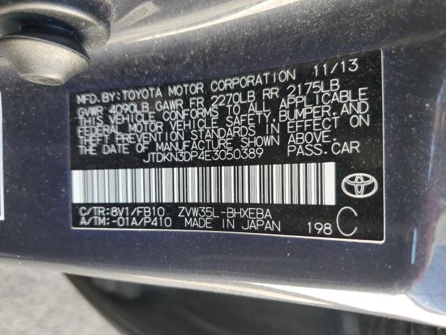 Photo 12 VIN: JTDKN3DP4E3050389 - TOYOTA PRIUS PLUG 