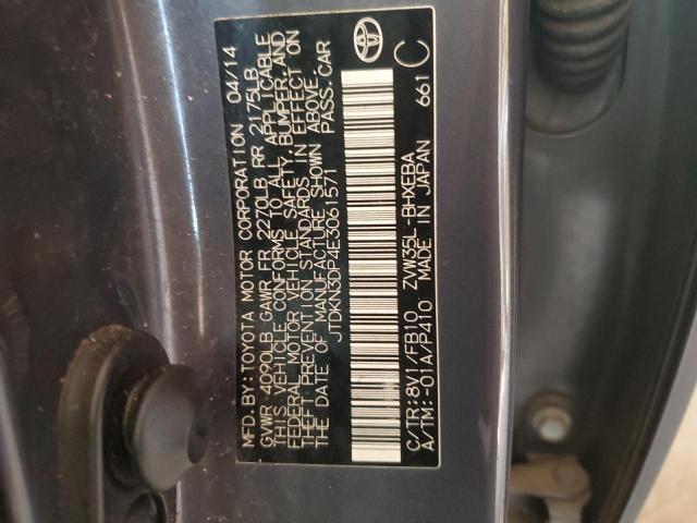 Photo 12 VIN: JTDKN3DP4E3061571 - TOYOTA PRIUS PLUG 