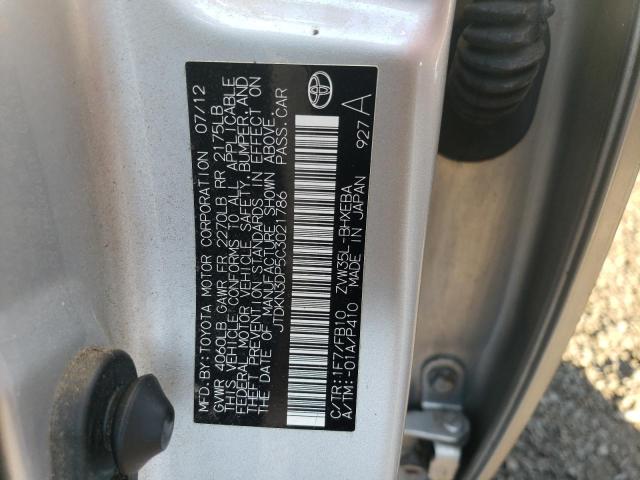 Photo 11 VIN: JTDKN3DP5C3021786 - TOYOTA PRIUS 