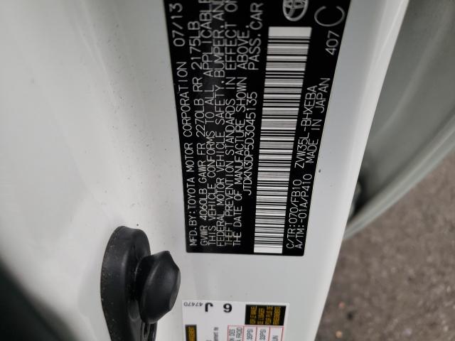 Photo 9 VIN: JTDKN3DP5D3045135 - TOYOTA PRIUS PLUG 