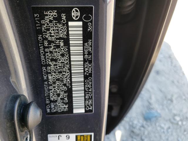 Photo 9 VIN: JTDKN3DP5E3050191 - TOYOTA PRIUS PLUG 