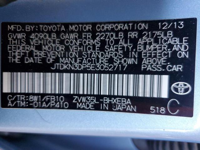 Photo 11 VIN: JTDKN3DP5E3052717 - TOYOTA PRIUS PLUG 