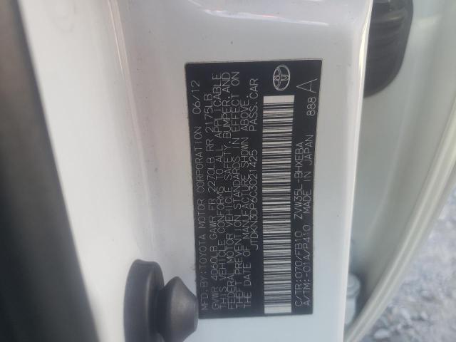 Photo 12 VIN: JTDKN3DP6C3021425 - TOYOTA PRIUS PLUG 