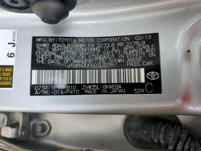 Photo 11 VIN: JTDKN3DP6D3037951 - TOYOTA PRIUS PLUG 