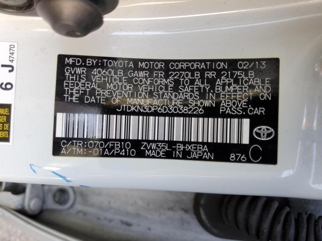 Photo 11 VIN: JTDKN3DP6D3038226 - TOYOTA PRIUS PLUG 