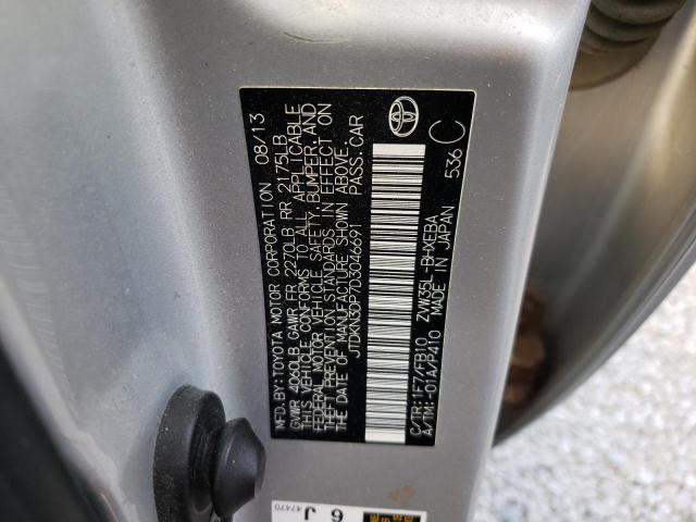 Photo 9 VIN: JTDKN3DP7D3046691 - TOYOTA PRIUS PLUG 