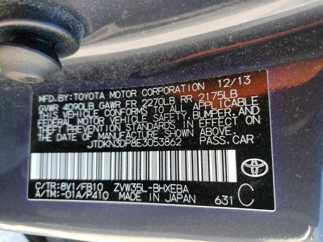 Photo 12 VIN: JTDKN3DP8E3053862 - TOYOTA PRIUS PLUG 