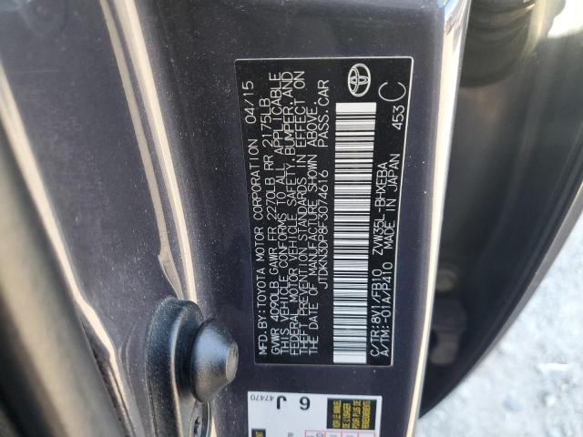 Photo 12 VIN: JTDKN3DP8F3074616 - TOYOTA PRIUS PLUG 