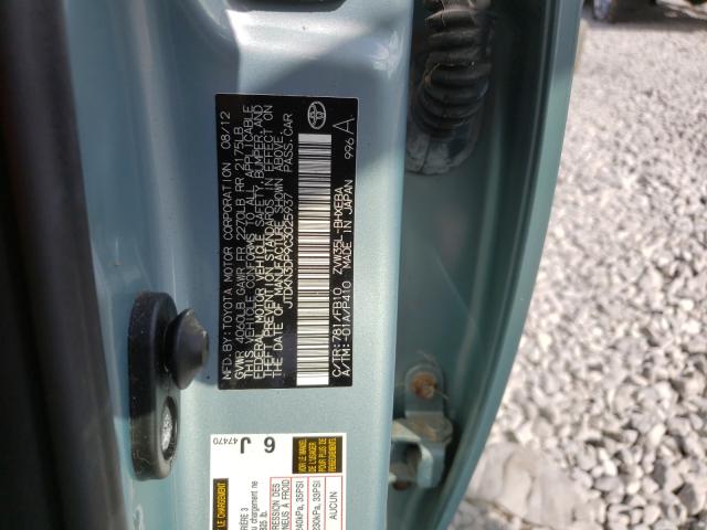 Photo 9 VIN: JTDKN3DP9C3025937 - TOYOTA PRIUS PLUG 