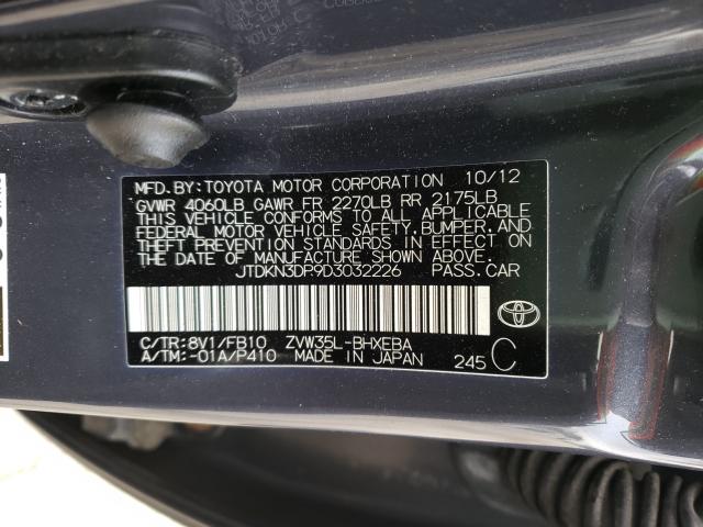 Photo 9 VIN: JTDKN3DP9D3032226 - TOYOTA PRIUS PLUG 