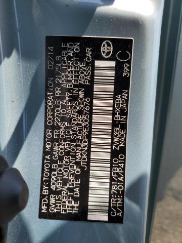 Photo 11 VIN: JTDKN3DP9E3057676 - TOYOTA PRIUS PLUG 