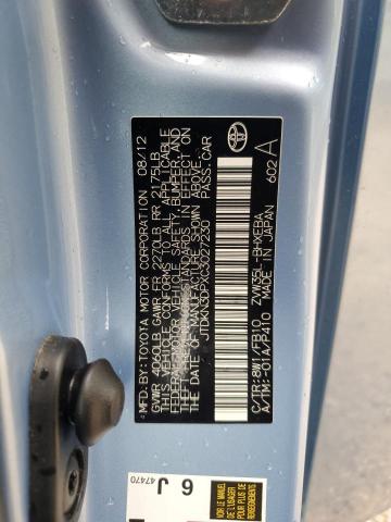 Photo 12 VIN: JTDKN3DPXC3027230 - TOYOTA PRIUS PLUG 