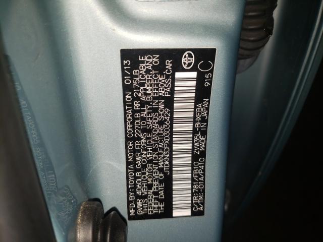 Photo 9 VIN: JTDKN3DPXD3036429 - TOYOTA PRIUS PLUG 