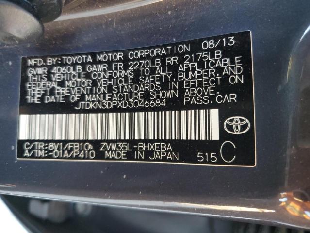 Photo 11 VIN: JTDKN3DPXD3046684 - TOYOTA PRIUS PLUG 