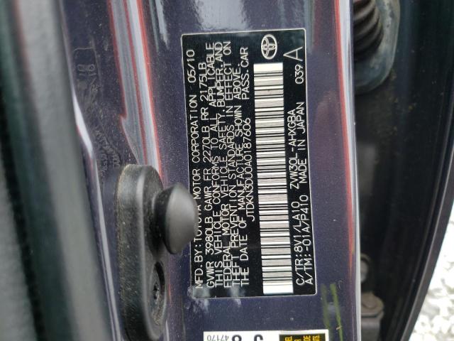 Photo 11 VIN: JTDKN3DU0A0187606 - TOYOTA PRIUS 