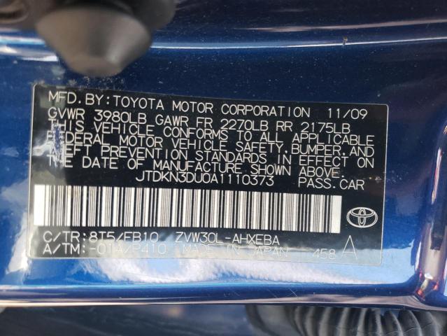 Photo 11 VIN: JTDKN3DU0A1110373 - TOYOTA PRIUS 