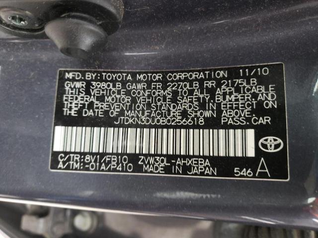 Photo 9 VIN: JTDKN3DU0B0256618 - TOYOTA PRIUS 