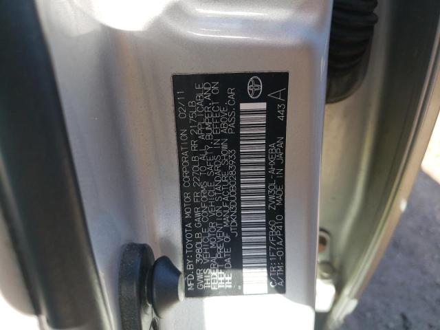 Photo 11 VIN: JTDKN3DU0B0283933 - TOYOTA PRIUS 