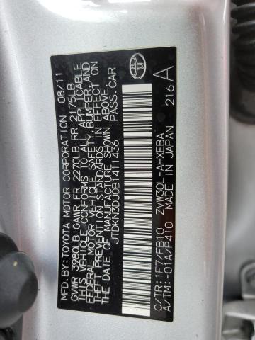 Photo 11 VIN: JTDKN3DU0B1411436 - TOYOTA PRIUS 