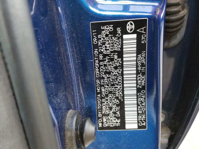 Photo 11 VIN: JTDKN3DU0B1421724 - TOYOTA PRIUS 