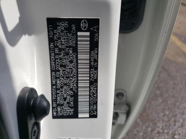 Photo 12 VIN: JTDKN3DU0B5334690 - TOYOTA PRIUS 