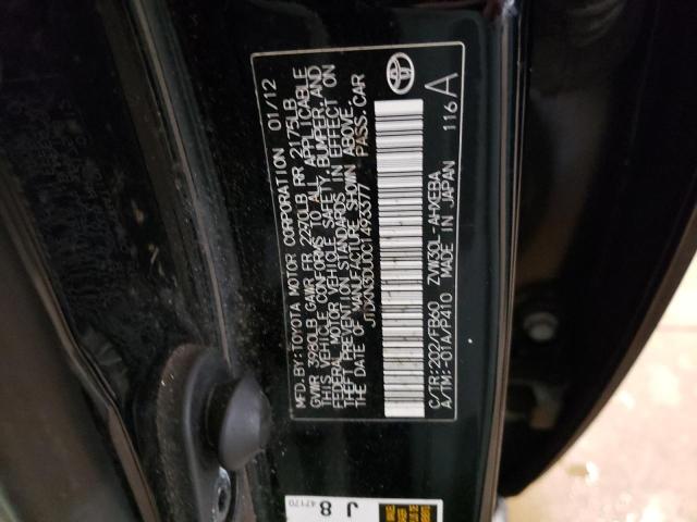 Photo 11 VIN: JTDKN3DU0C1493377 - TOYOTA PRIUS 