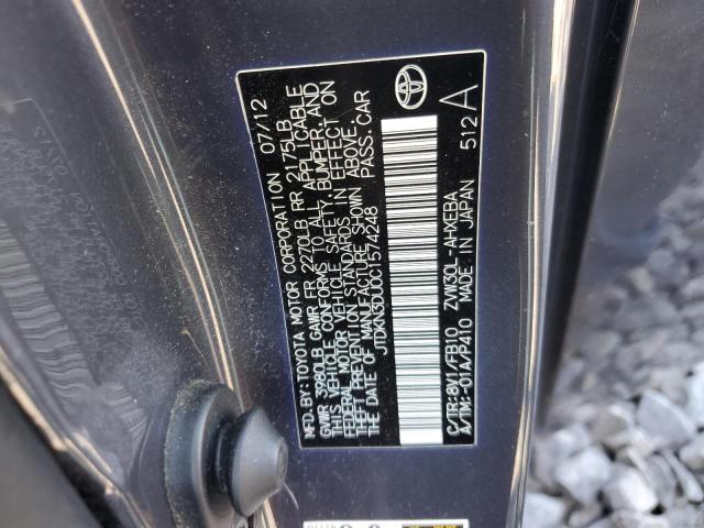 Photo 12 VIN: JTDKN3DU0C1574248 - TOYOTA PRIUS 