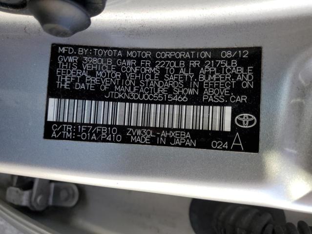 Photo 11 VIN: JTDKN3DU0C5515466 - TOYOTA PRIUS 