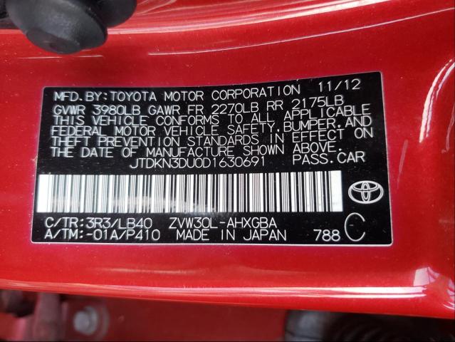 Photo 9 VIN: JTDKN3DU0D1630691 - TOYOTA PRIUS 