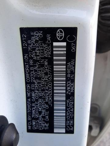 Photo 11 VIN: JTDKN3DU0D1637771 - TOYOTA PRIUS 