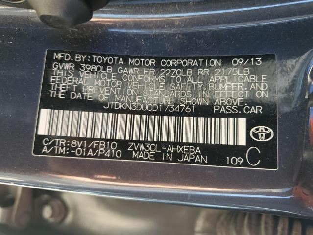 Photo 11 VIN: JTDKN3DU0D1734761 - TOYOTA PRIUS 