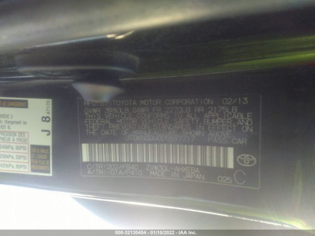 Photo 8 VIN: JTDKN3DU0D5597717 - TOYOTA PRIUS 