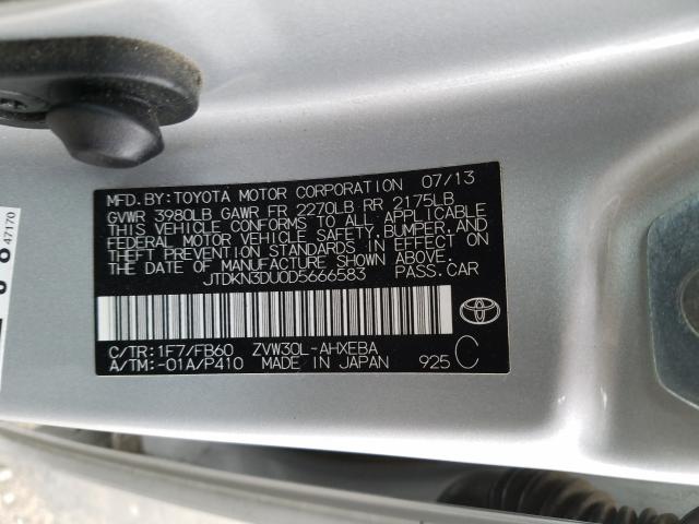 Photo 9 VIN: JTDKN3DU0D5666583 - TOYOTA PRIUS 