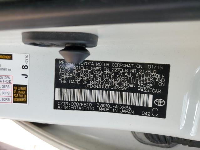 Photo 11 VIN: JTDKN3DU0F0436591 - TOYOTA PRIUS 