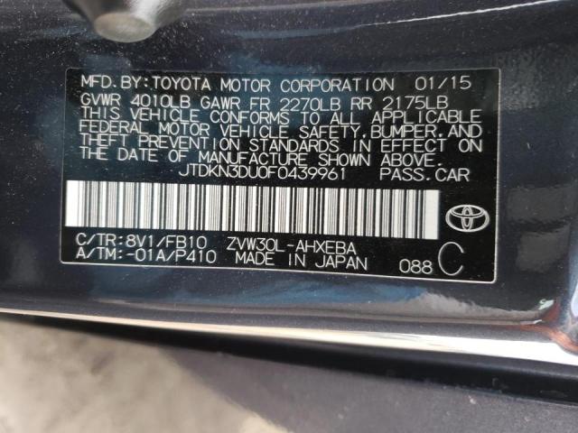 Photo 9 VIN: JTDKN3DU0F0439961 - TOYOTA PRIUS 