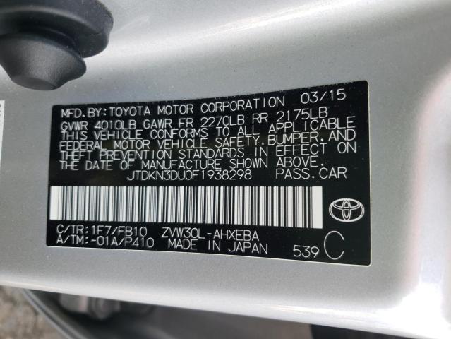 Photo 9 VIN: JTDKN3DU0F1938298 - TOYOTA PRIUS 