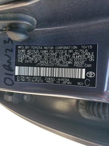 Photo 11 VIN: JTDKN3DU0F1996668 - TOYOTA PRIUS 