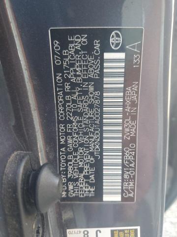 Photo 11 VIN: JTDKN3DU1A0027878 - TOYOTA PRIUS 