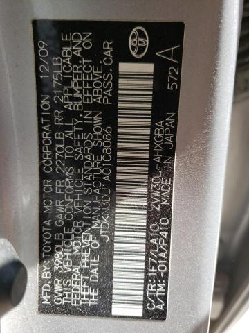 Photo 12 VIN: JTDKN3DU1A0108086 - TOYOTA PRIUS 