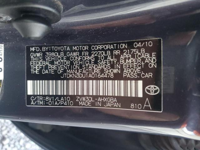 Photo 11 VIN: JTDKN3DU1A0164478 - TOYOTA PRIUS 