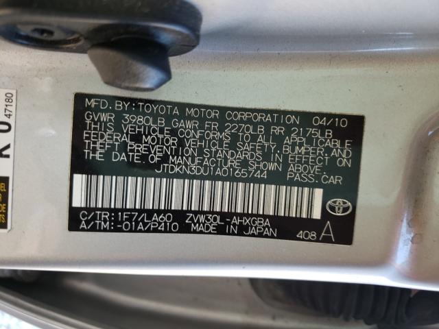 Photo 9 VIN: JTDKN3DU1A0165744 - TOYOTA PRIUS 