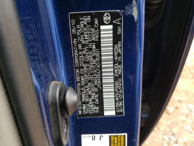 Photo 9 VIN: JTDKN3DU1A0182821 - TOYOTA PRIUS 