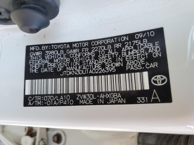 Photo 11 VIN: JTDKN3DU1A0226395 - TOYOTA PRIUS 